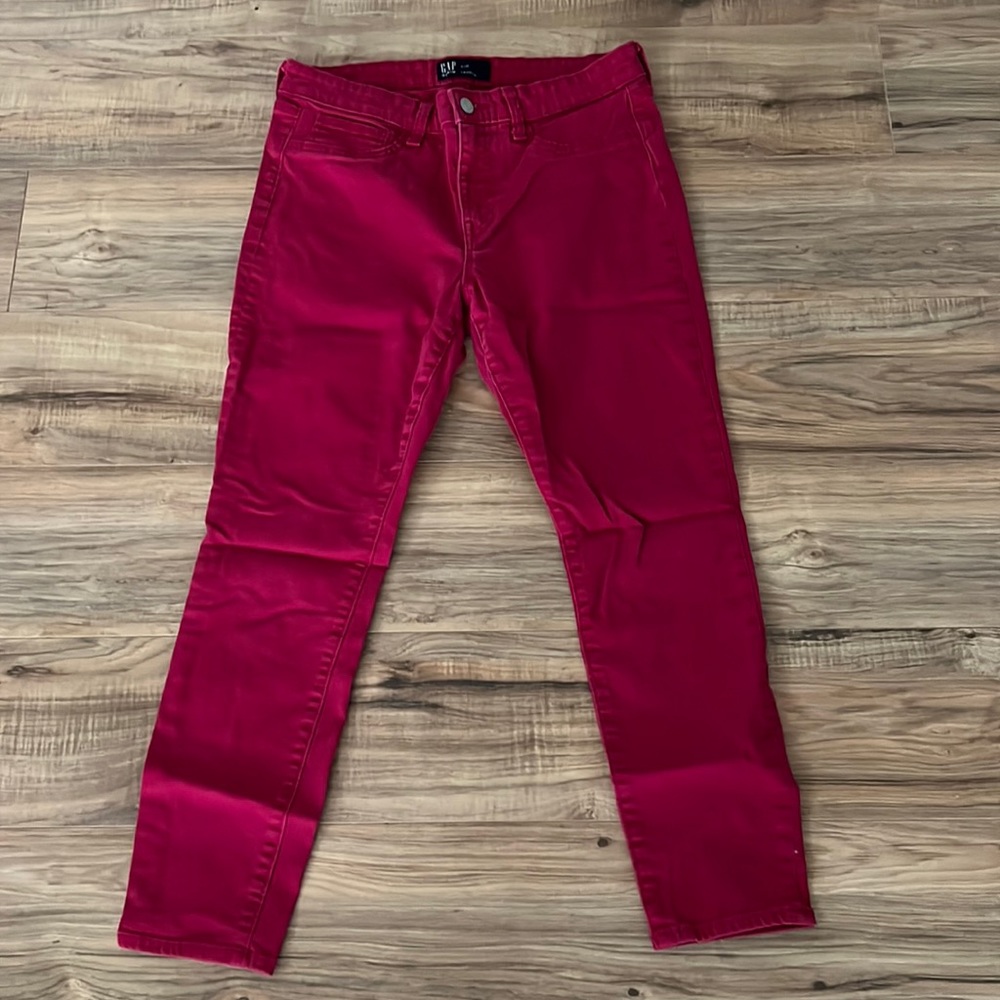 GAP Denim Leggings Stretch Pink size 6/28